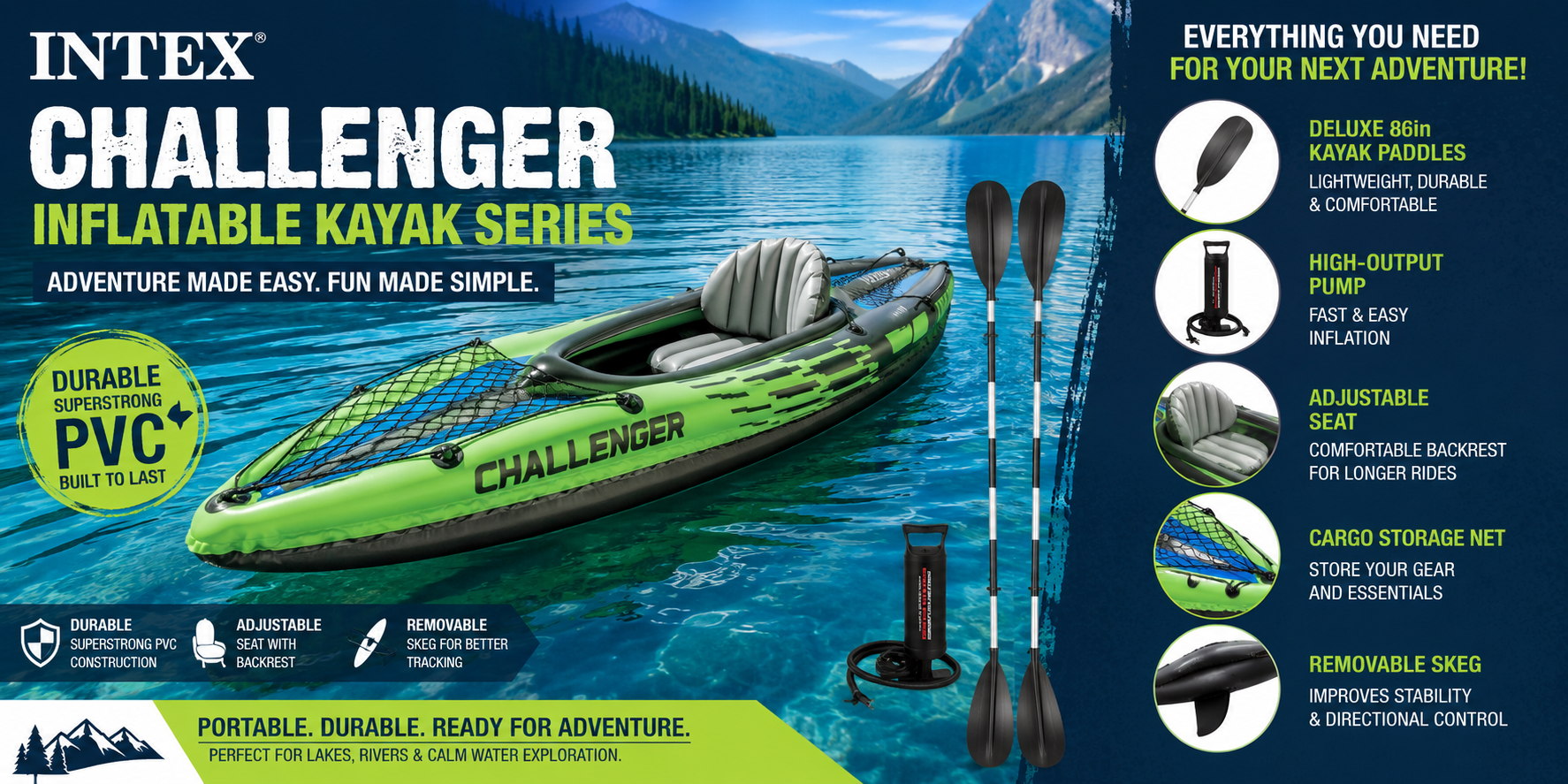 Best INTEX Challenger Inflatable Kayak Review