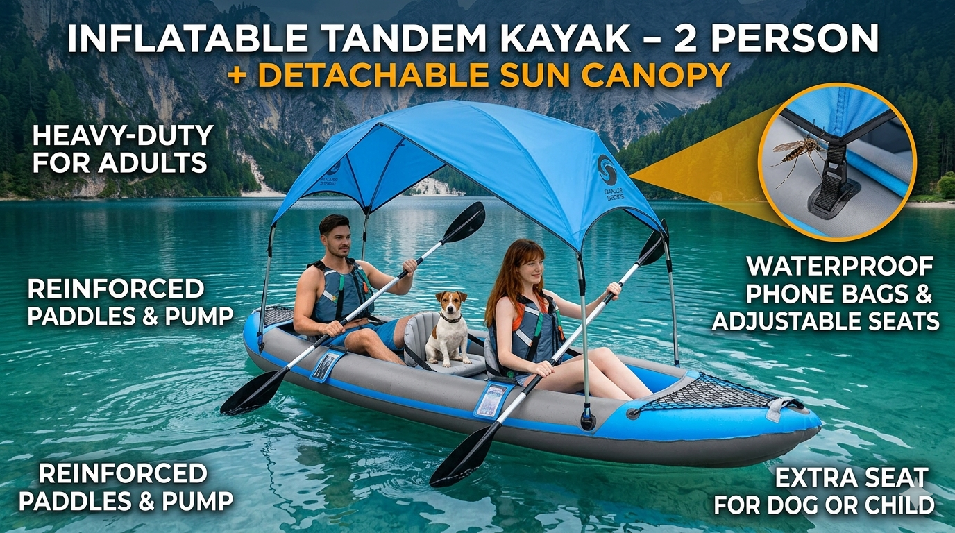 Best Detachable Sun Canopy Inflatable kayak for Adult