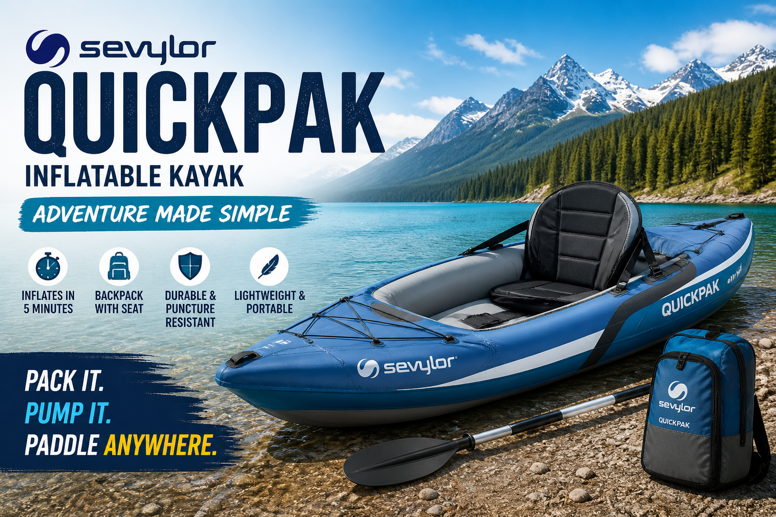 Best Sevylor QuickPak Inflatable Kayak Review