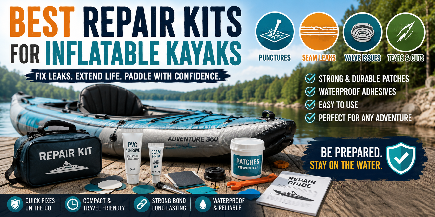 Best Repair Kits for Inflatable Kayaks (2026 Guide)