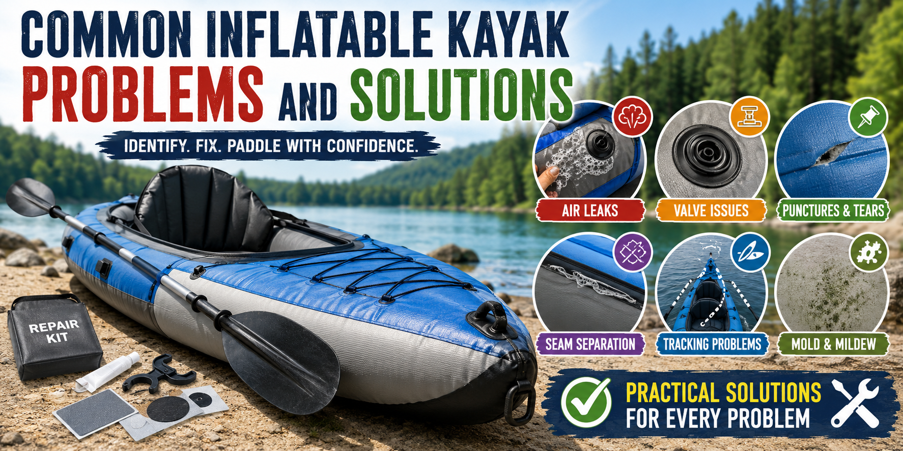 Common Inflatable Kayak Problems and Solutions Guide