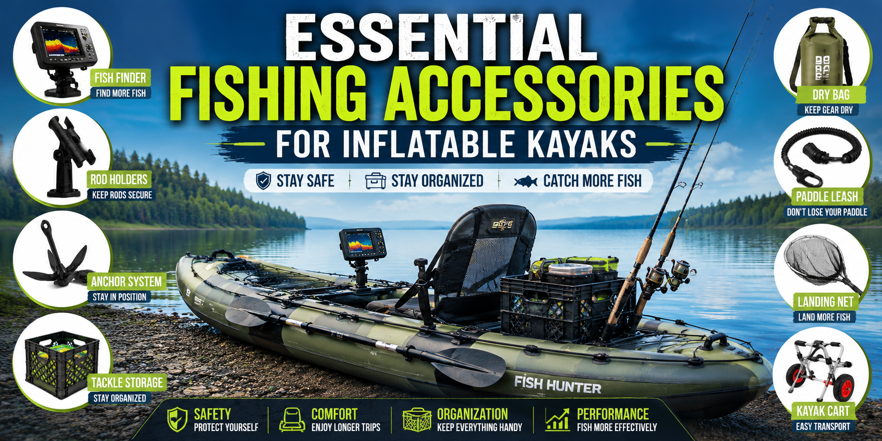Essential Fishing Accessories for Inflatable Kayaks