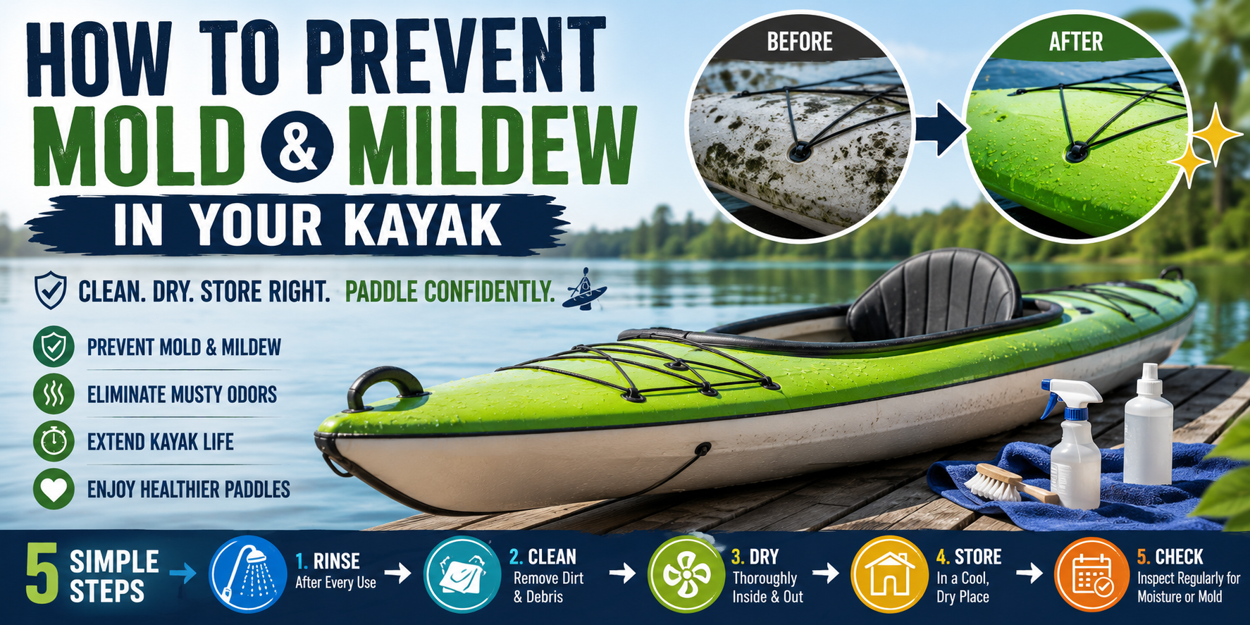 How to Prevent Mold and Mildew in Your Kayak
