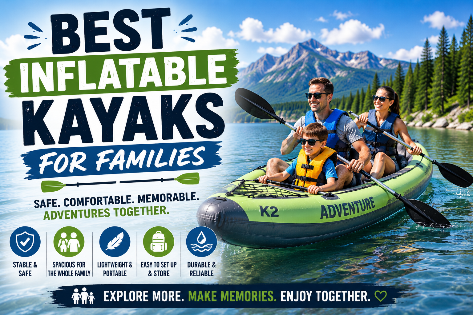 Best Inflatable Kayaks for Families: For Safe and Fun Adventures