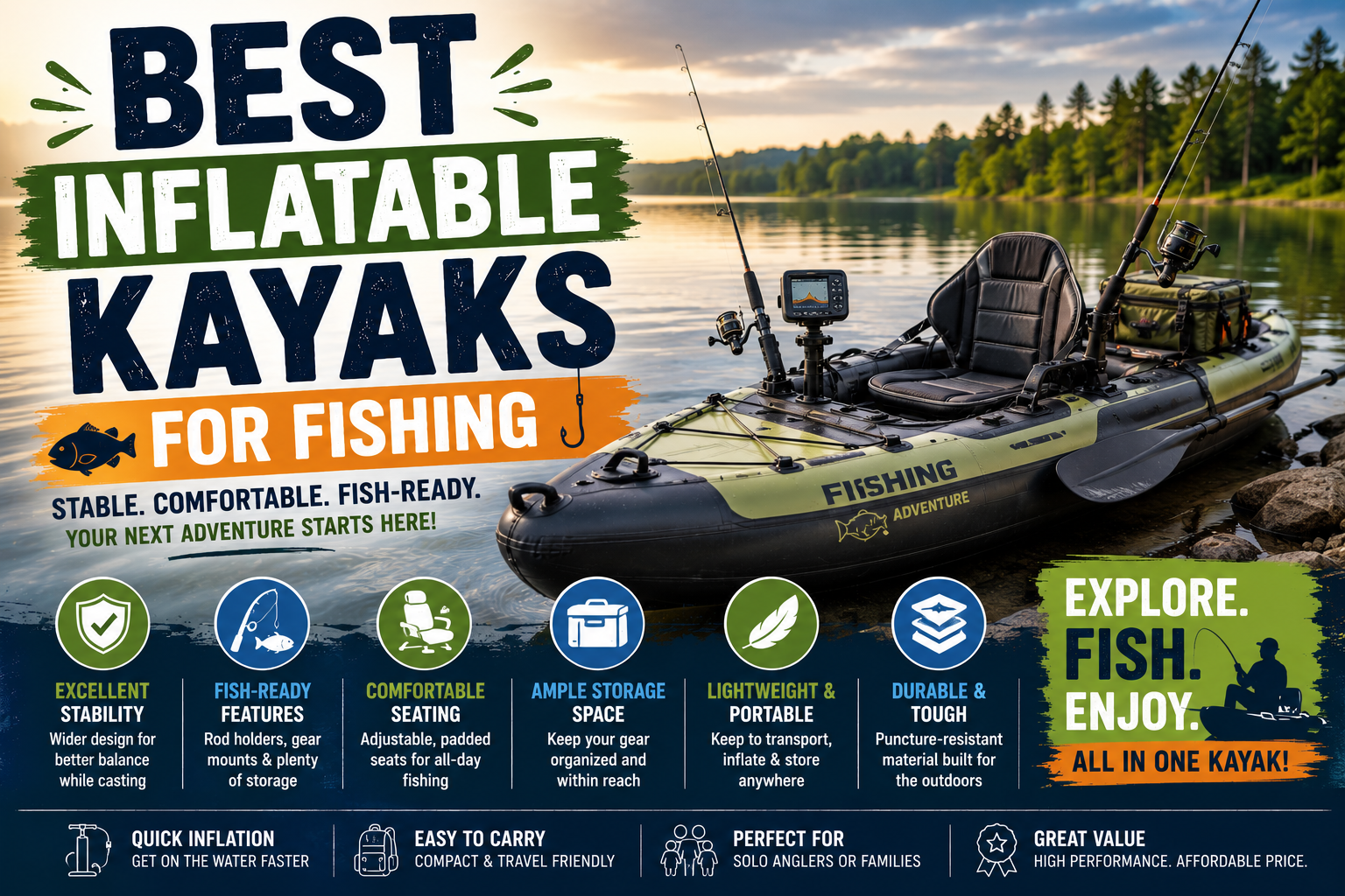 Best Inflatable Kayaks for Fishing