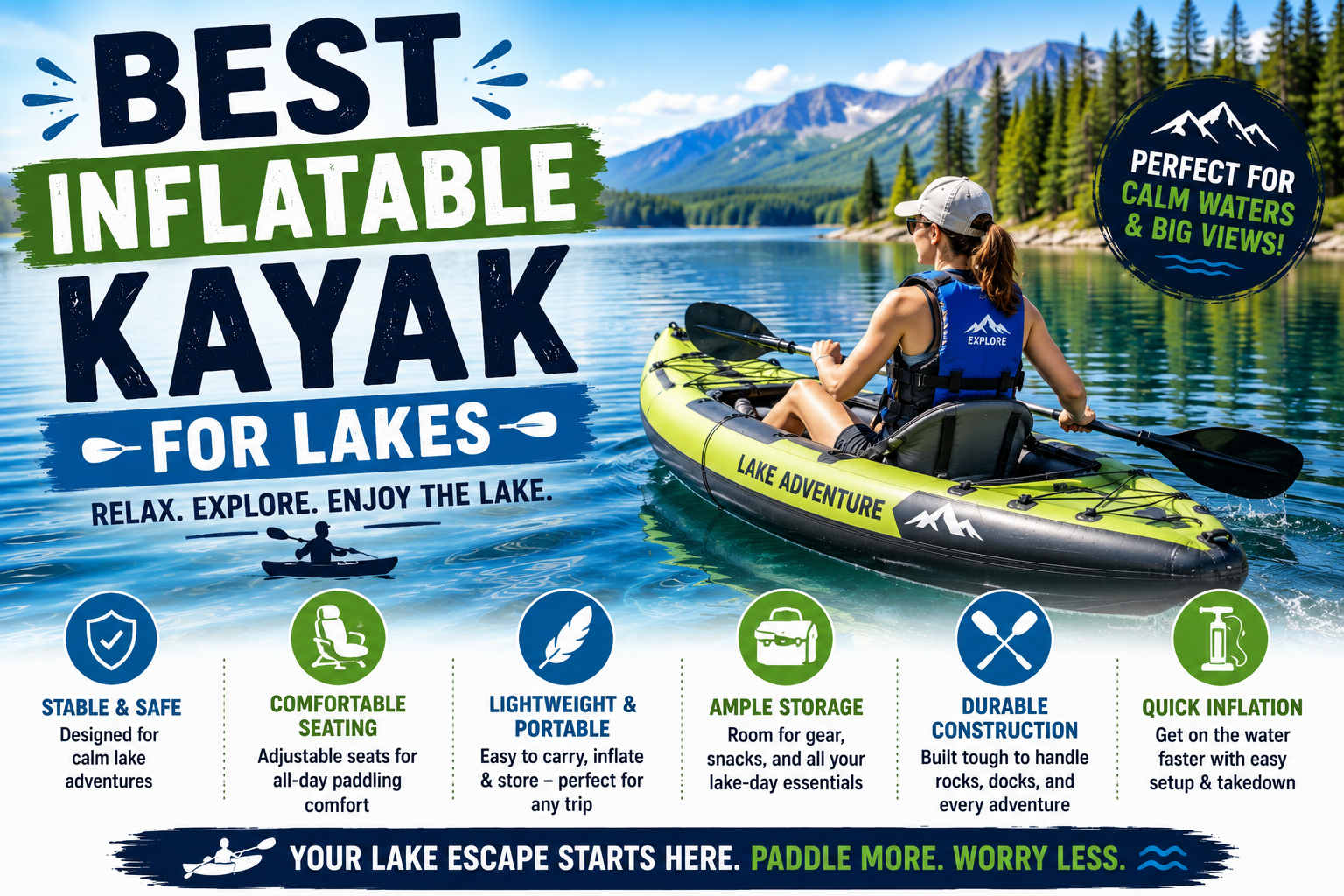 Best Inflatable Kayaks for Lakes Top Picks for Relaxing and Adventures