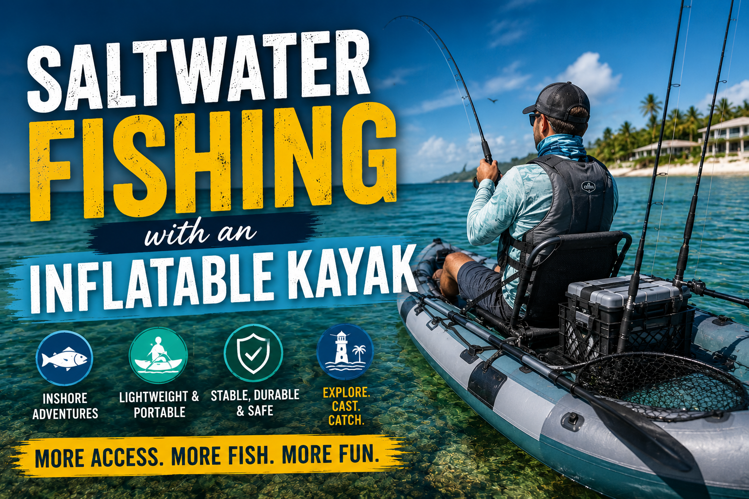 Saltwater Fishing with an Inflatable Kayak for Adventure