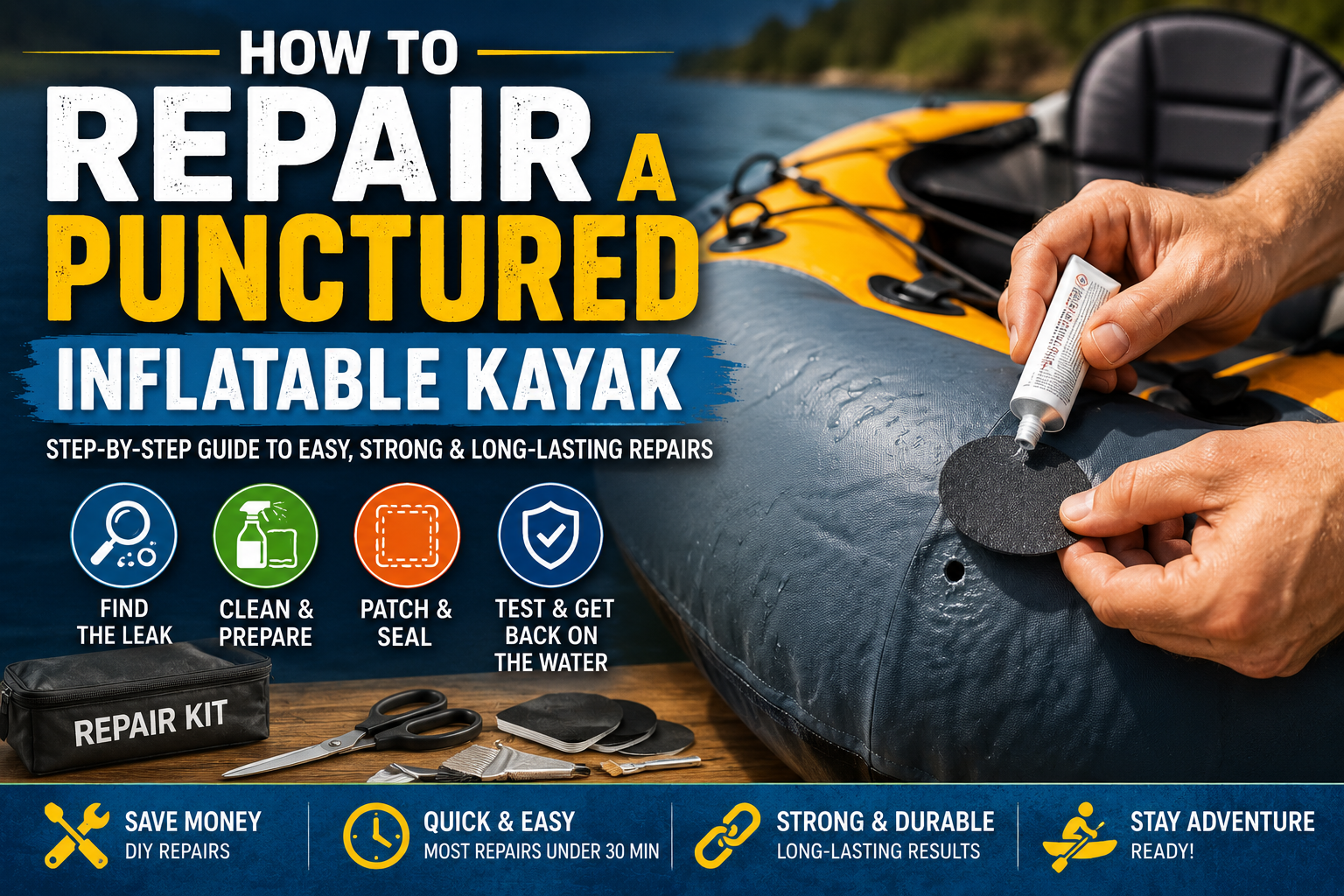 How to Repair a Punctured Inflatable Kayak